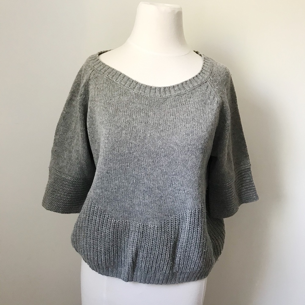 3/$20 Mexx Short Sleeve Wool Knit Cropped Sweater